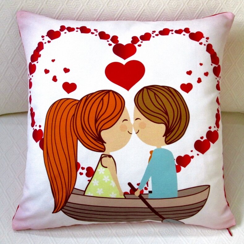 pillow valentine's day