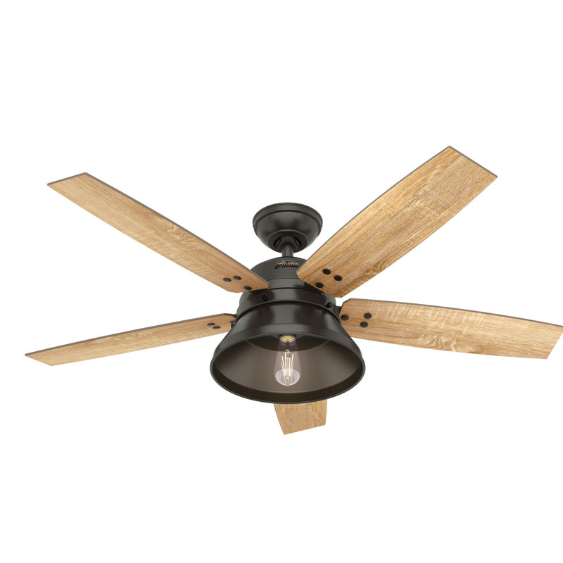 Beech Reversible Blades Hunter 52/" White Traditional Ceiling Fan White