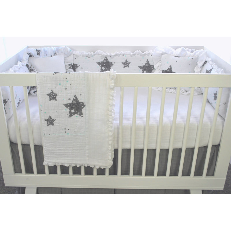 stars and moon crib bedding