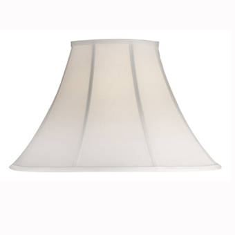 Medallion Lighting 11 75 H X 19 W Linen Bell Lamp Shade Spider In Ecru