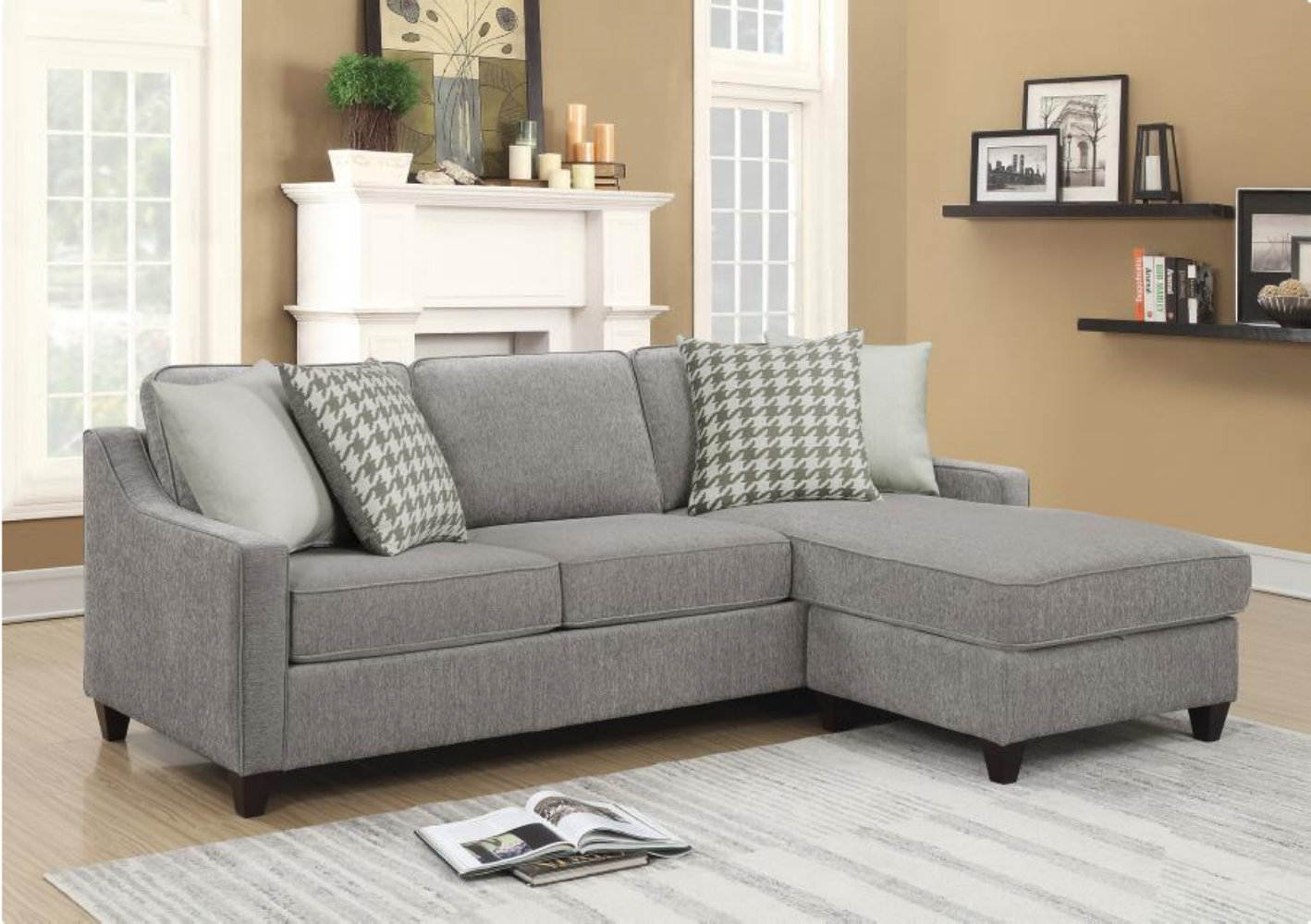 Latitude Run Avalos Reversible Sectional Wayfair Ca