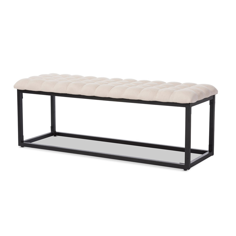 Mercury Row Luna Upholstered Bench Reviews Wayfair Luna Upholstered Bench