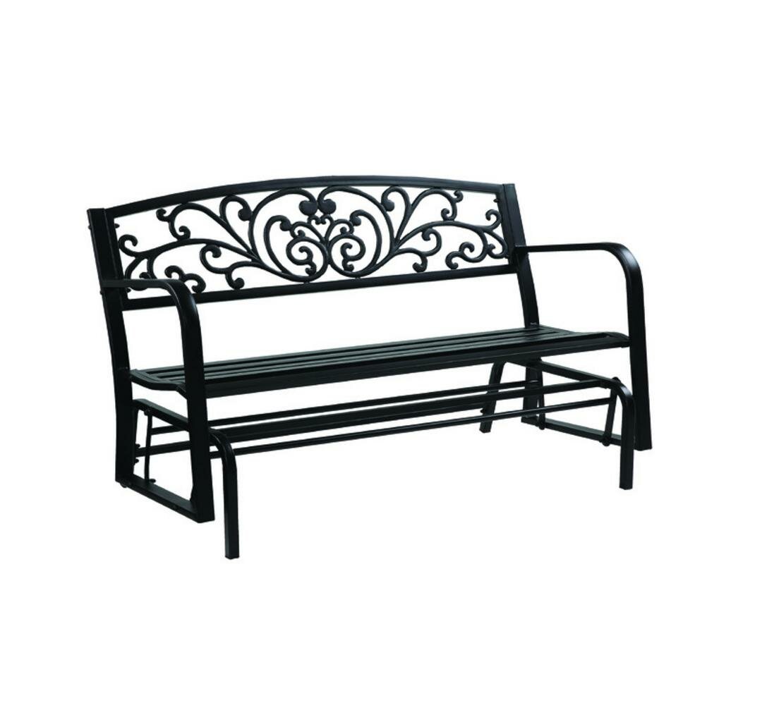 steel glider bench