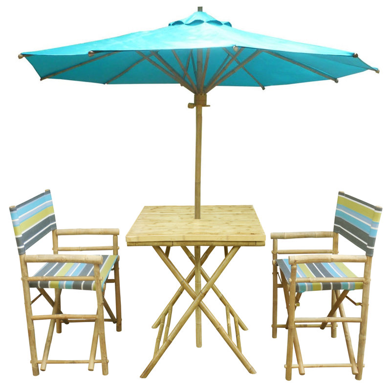 3 piece patio set with umbrella
