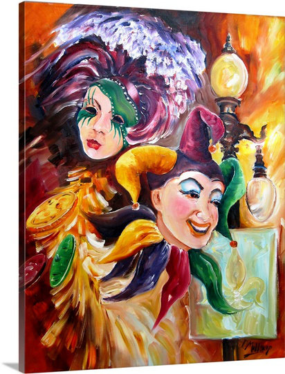 Canvas On Demand Mardi Gras Images By Diane Millsap Painting