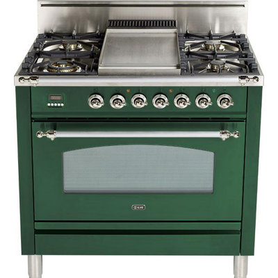 Nostalgie 36 355 Cu Ft Free Standing Gas Range Ilve