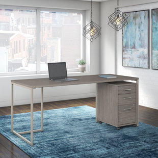 Go to store & view more images Kathy Ireland Office by Bush Method 2 Piece Rectangular Desk Office Suite