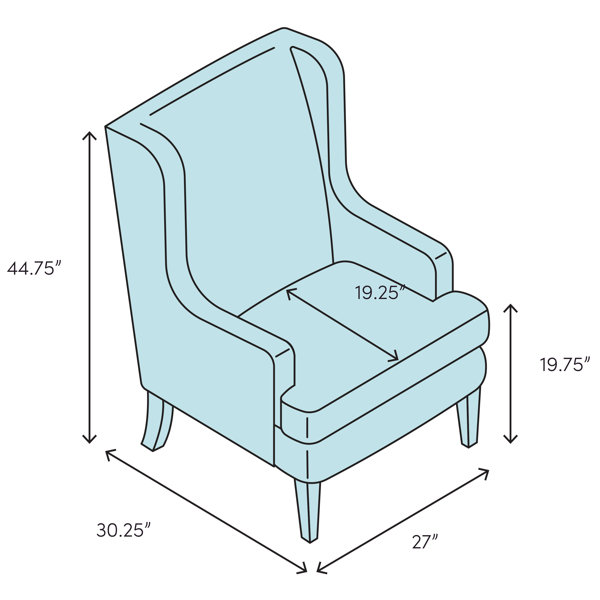 wingback chair dimensions