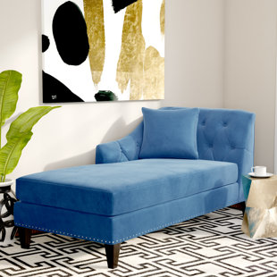 Go to store & view more images Willa Arlo Interiors Macdonald Velvet Chaise Lounge