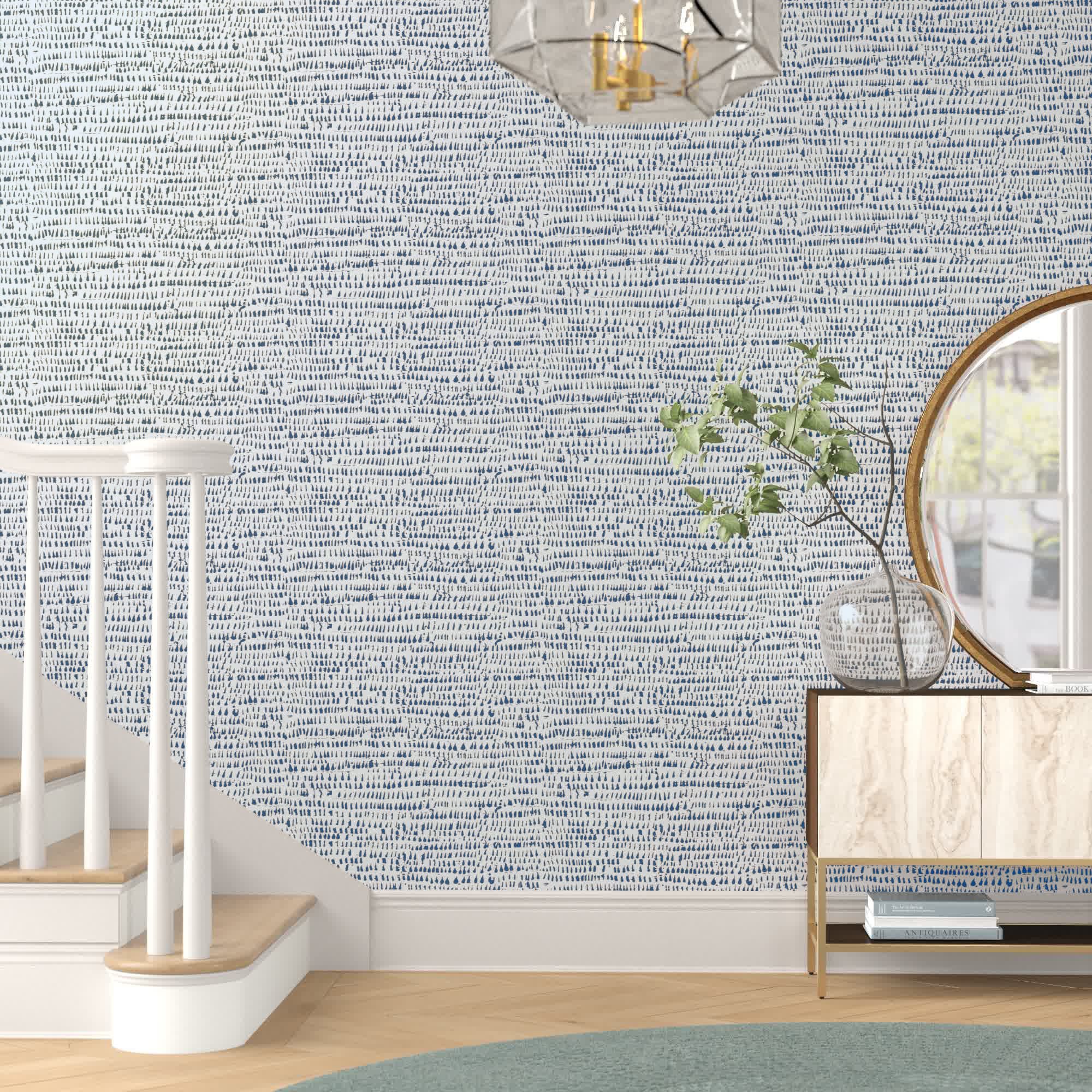 Mercury Row® Atoka Geometric Wallpaper & Reviews Wayfair