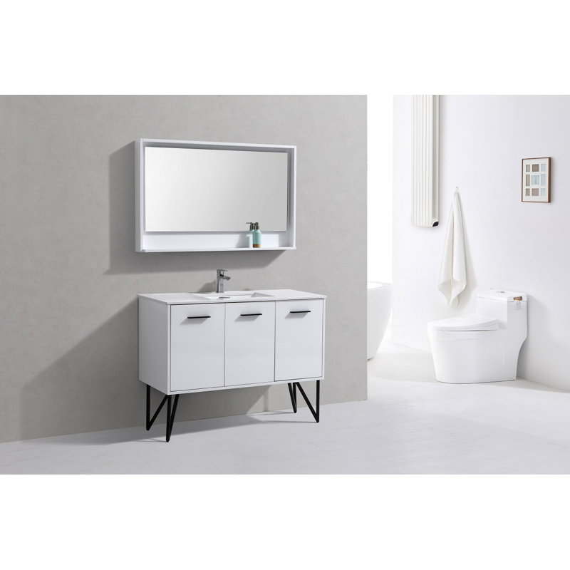 Almaraz 47 Single Bathroom Vanity Set With Mirror Reviews Joss Main
