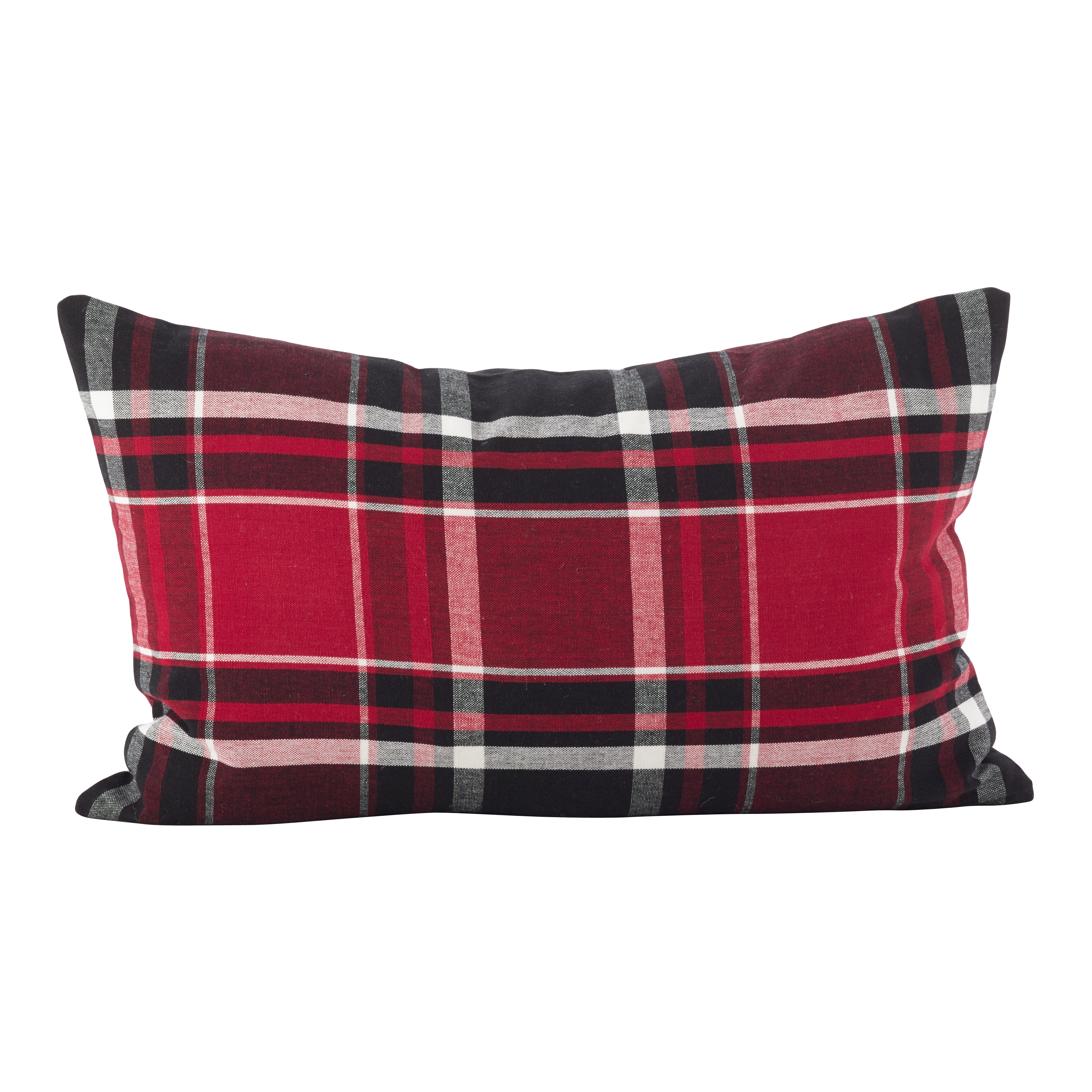 Laurel Foundry Modern Farmhouse Ellery Cotton Down Plaid Lumbar Pillow Wayfair