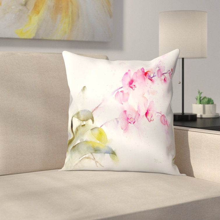orchid throw pillows