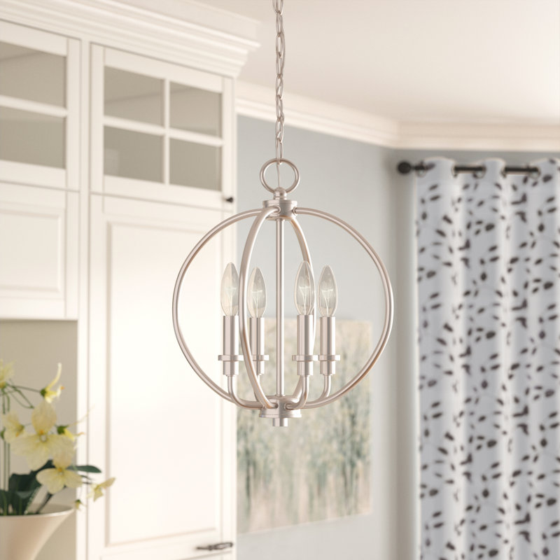 Laurel Foundry Modern Farmhouse Naomie 4 Light Globe Chandelier Naomie 4 Light Globe Chandelier