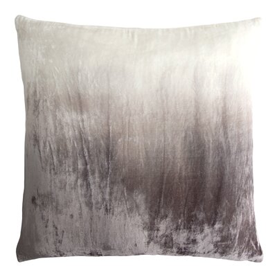 Dip Dye Velvet Throw Pillow Kevin Obrien Studio Color Ethereal Gray