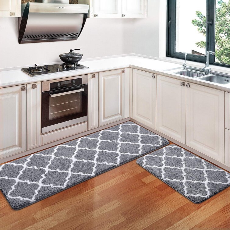 Area Rug Bedroom Bathroom Kitchen Non-Slip Water Absorption Mat Carpet Decor 
