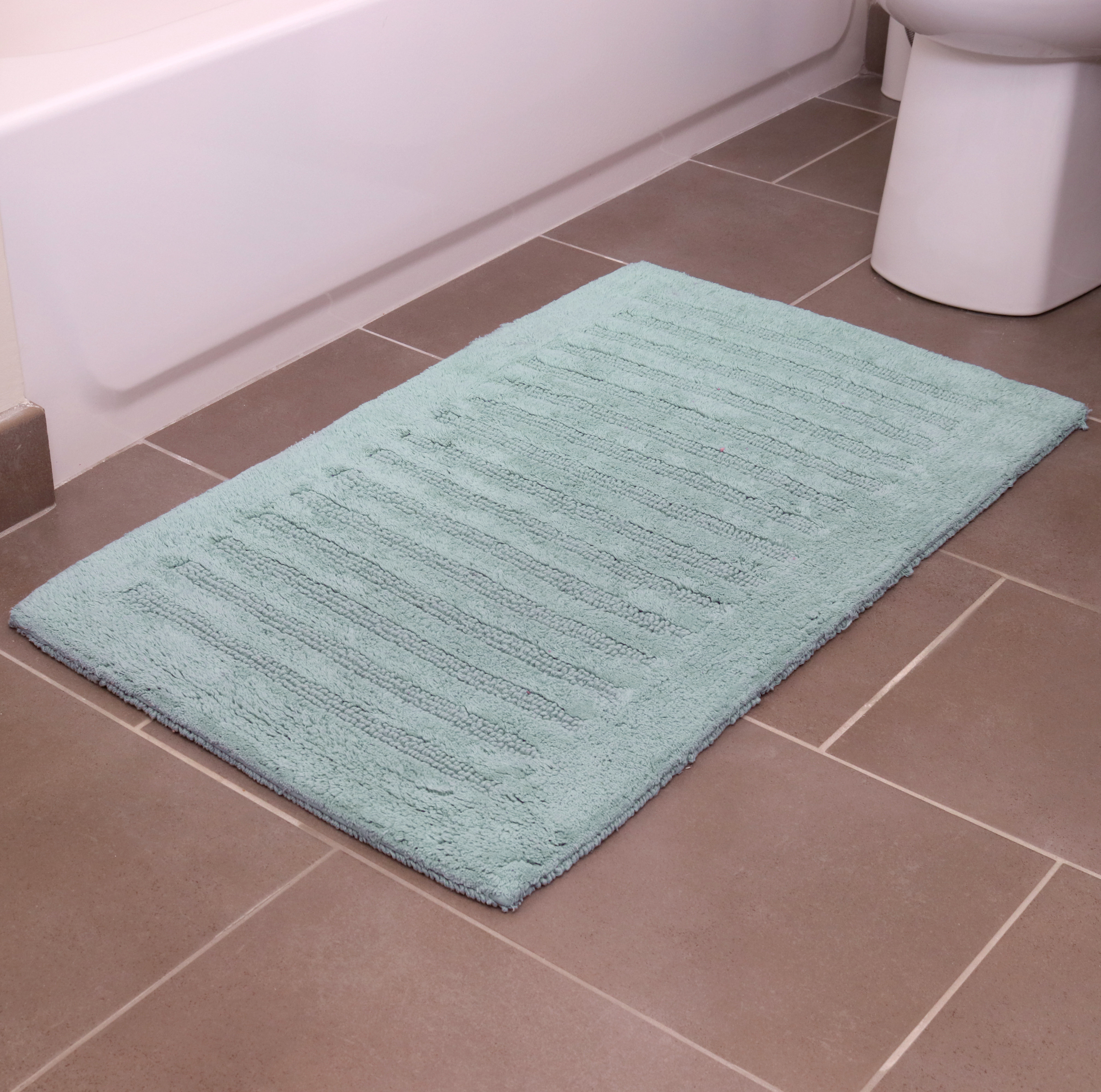 Arkwrightllc Provence Premium Rectangle 100 Cotton Reversible Striped Bath Rug Wayfair