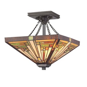 Diahna 2-Light Semi Flush Mount