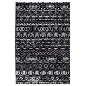 Tyesha Indigo Sterling Gray/Birch White Area Rug