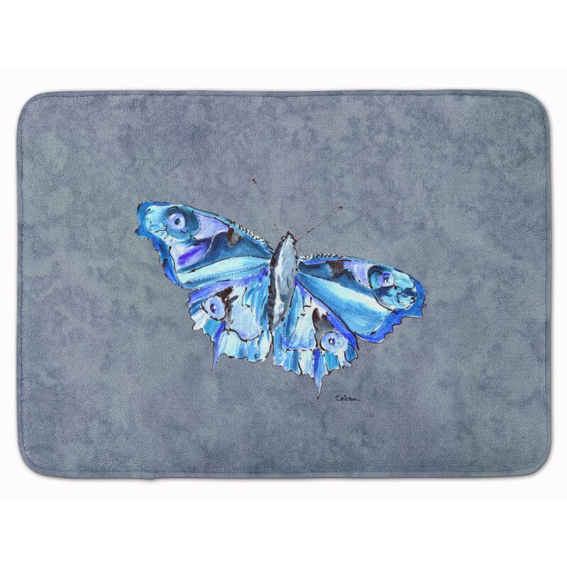 butterfly bath mat