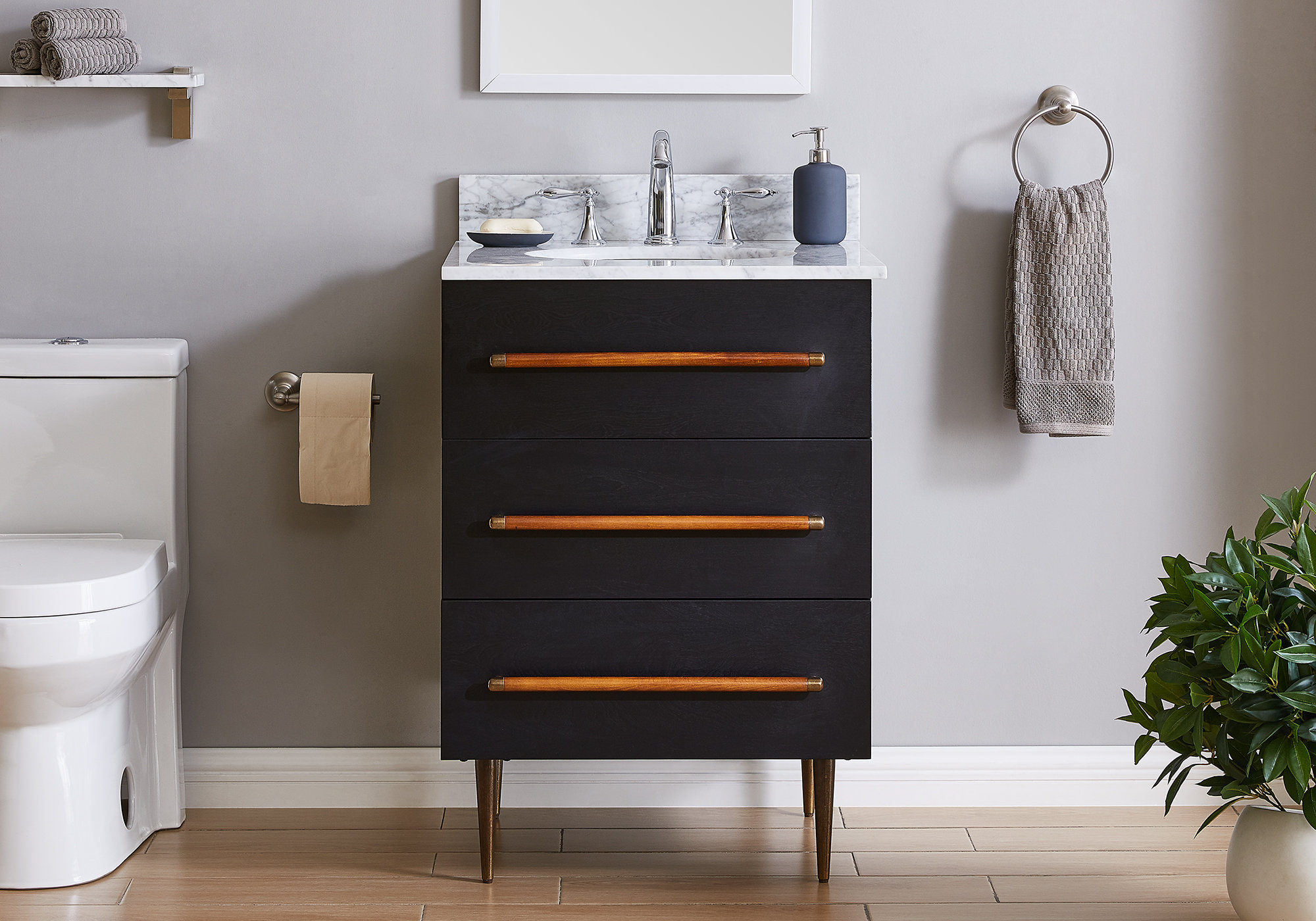 Corrigan Studio Steffen 24 Single Bathroom Vanity Set Reviews Wayfair