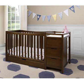 presley crib and changer