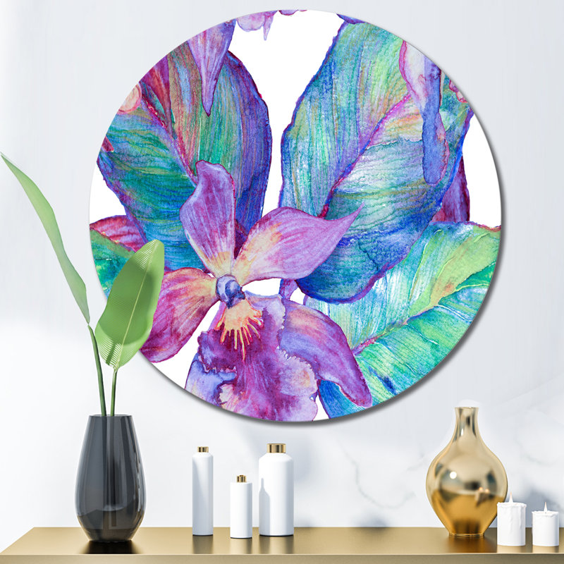 Turquoise And Purple Orchid Turquoise And Purple Orchid -
