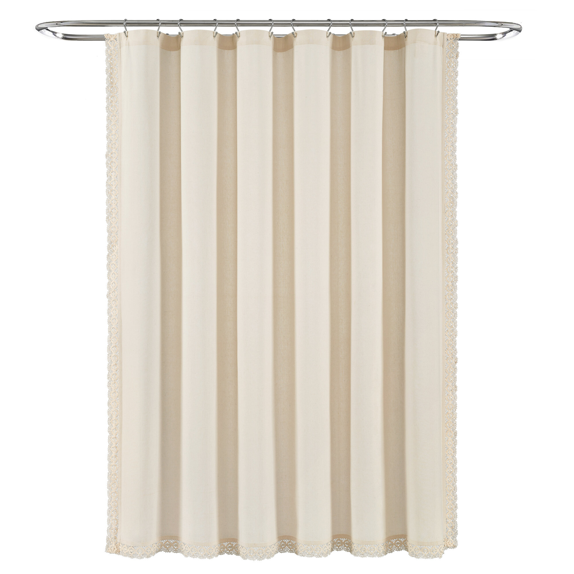 Dakota Fields Solid Color Single Shower Curtain Reviews Wayfair