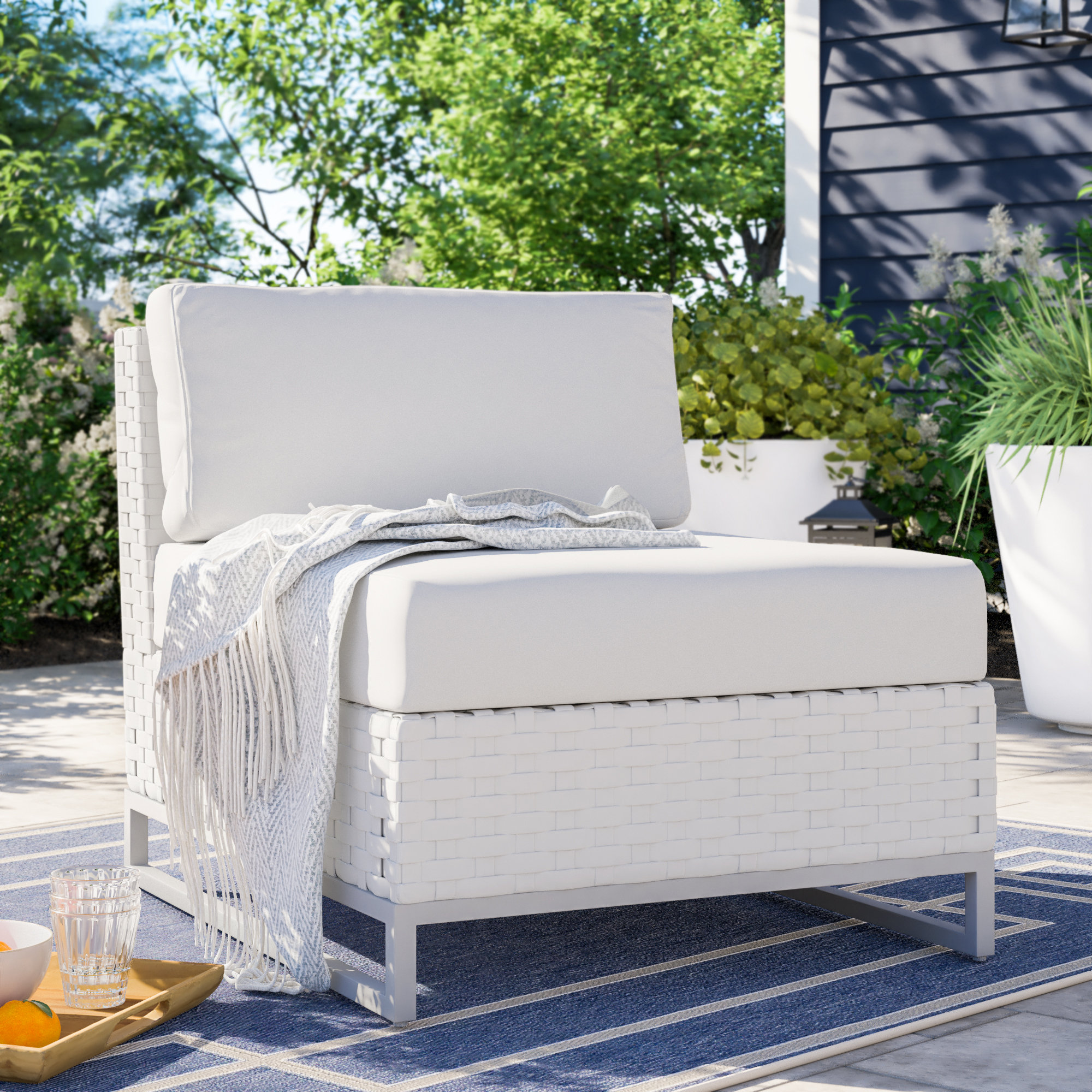 Armless Outdoor Club Chairs You Ll Love In 2021 Wayfair