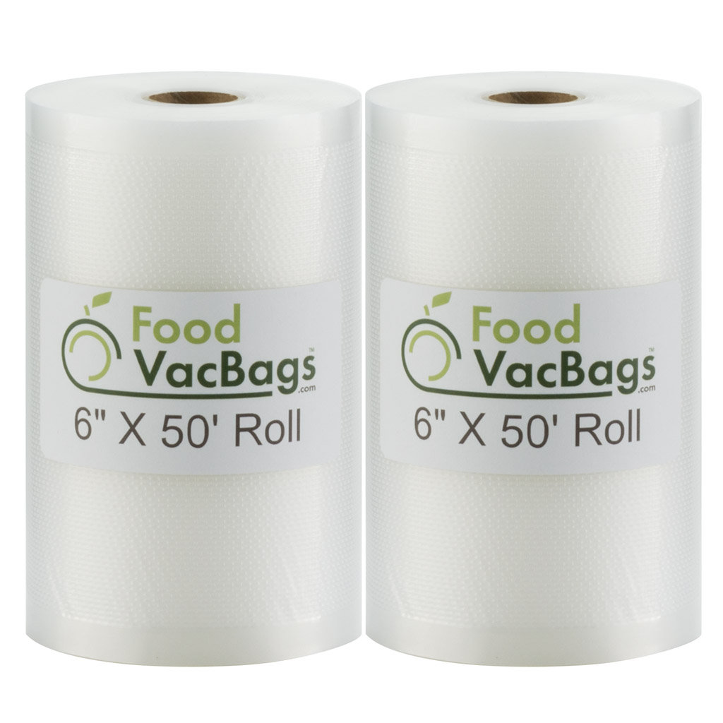 One 11/"X50/' 4mil FoodVacBags Vacuum Sealer Roll for FoodSaver machine Embossed
