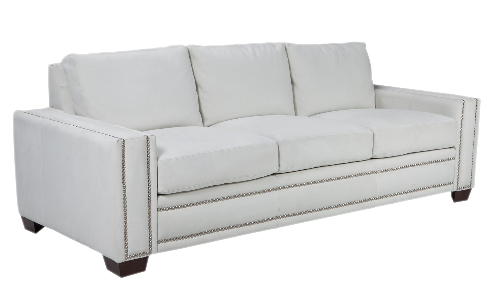 Omnia Leather Ashton Genuine 95 Square Arm Sofa Bed Omnia Leather Ashton Genuine 95