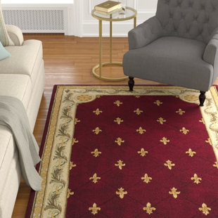 Fleur De Lis Rugs Wayfair Totternhoe Red Fleurdelis Rug
