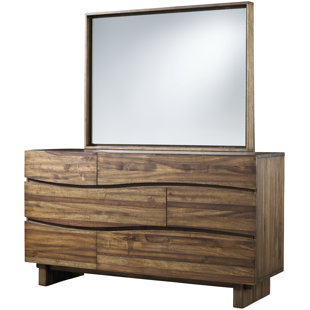 Hiram 6 Drawer Standard Dresser/Chest with Mirror by Mistana