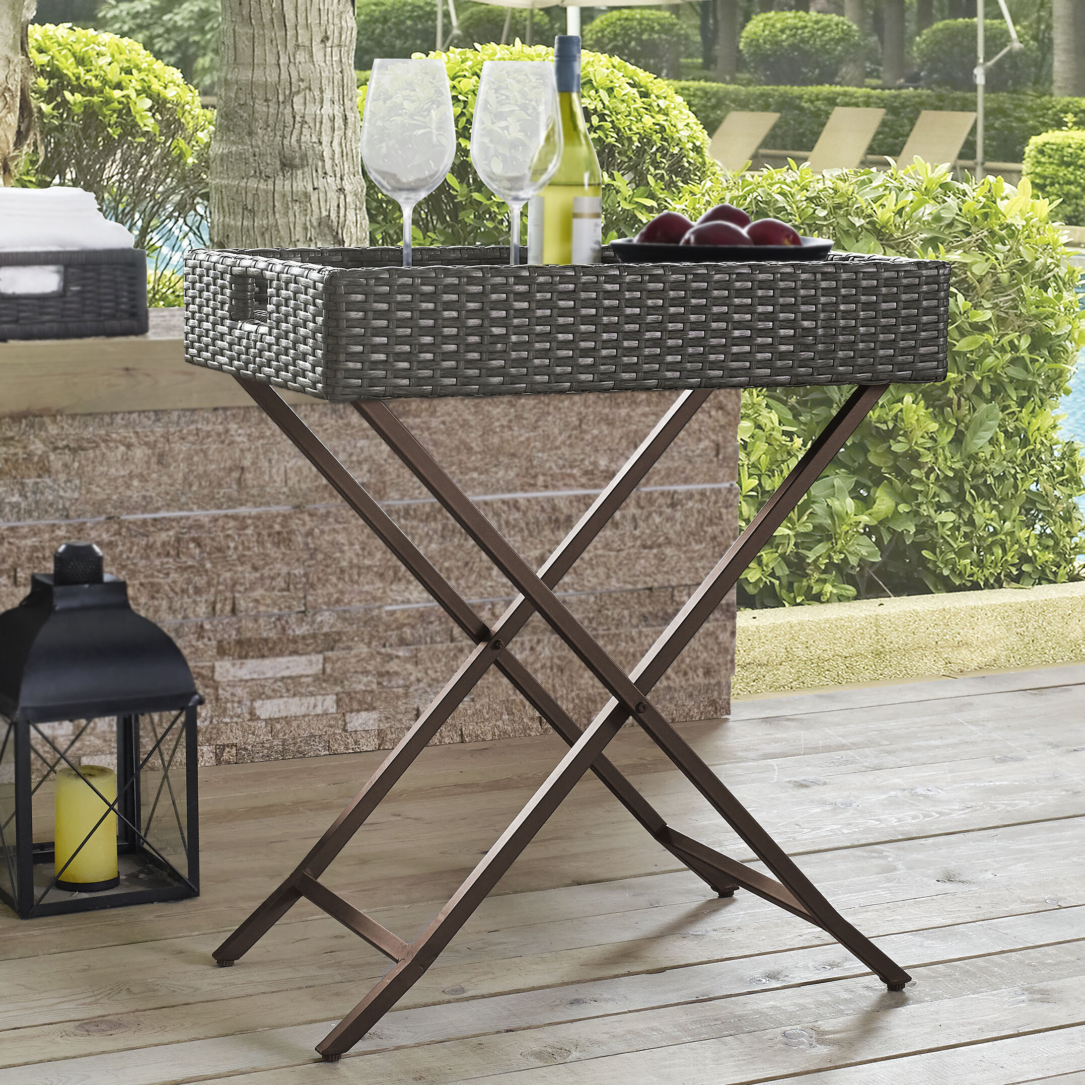outdoor serving tray