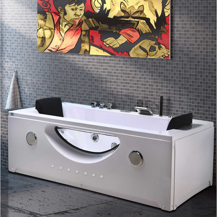 Massage Hydrotherapy Hot Tub Harmony Double Pump 71 X 24 Whirlpool Bathtub - 