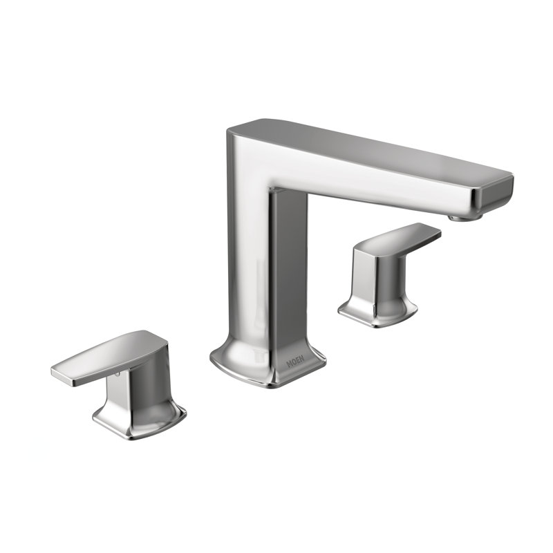 Moen Via 2 Handle Deck Mounted Roman Tub Faucet Trim Wayfair