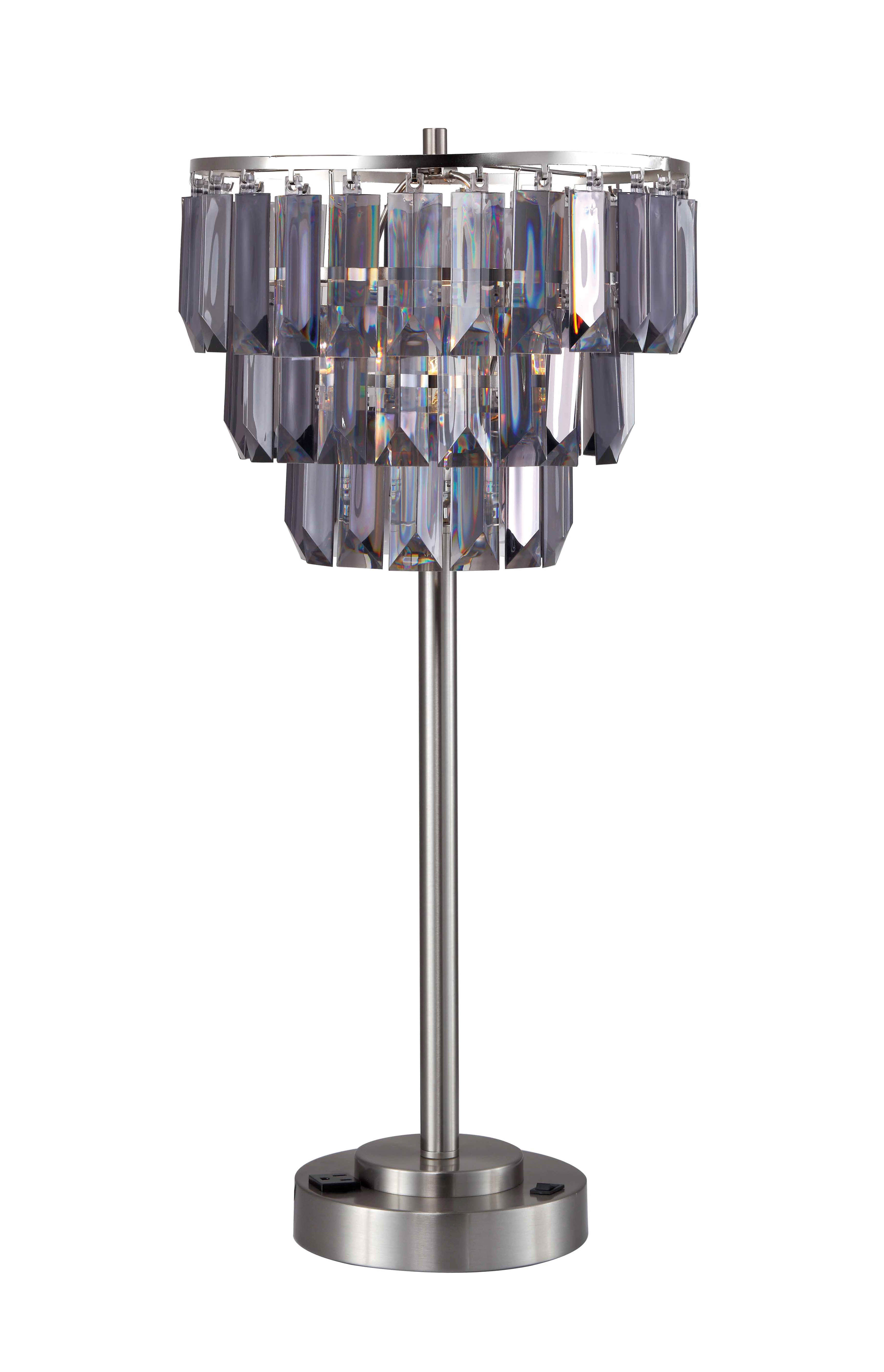 crystal effect table lamp