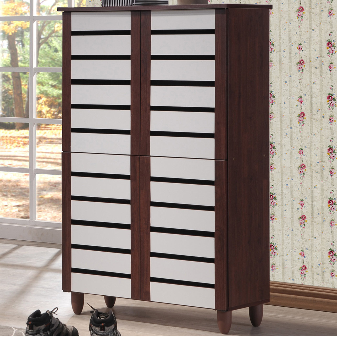 George Oliver Gavin 18 Pair Shoe Storage Cabinet Reviews Wayfair