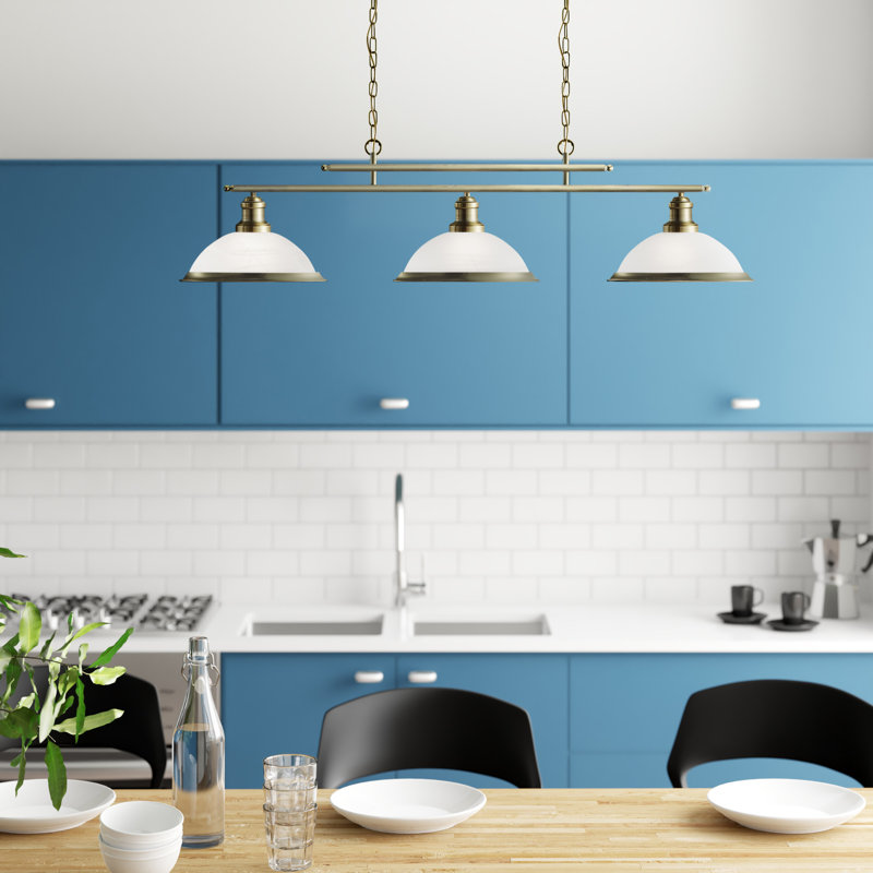 Zipcode Design Beverley 3 Light Kitchen Island Linear Pendant Reviews Wayfair Co Uk
