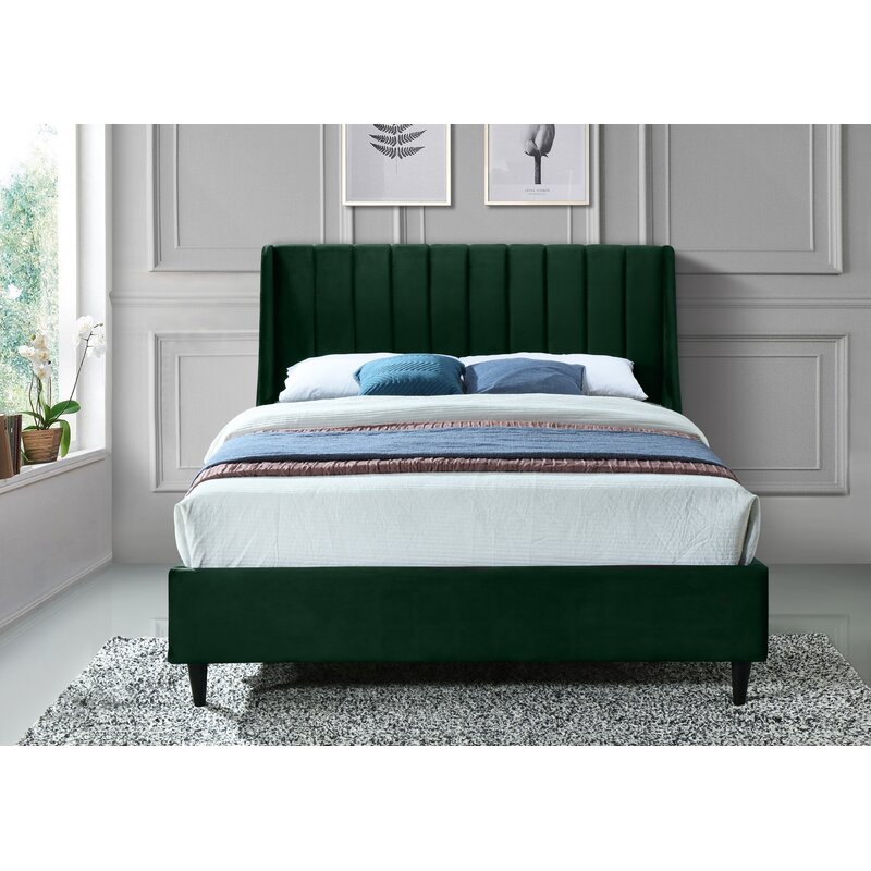 Corrigan Studio® Bernan Upholstered Low Profile Platform Bed & Reviews ...