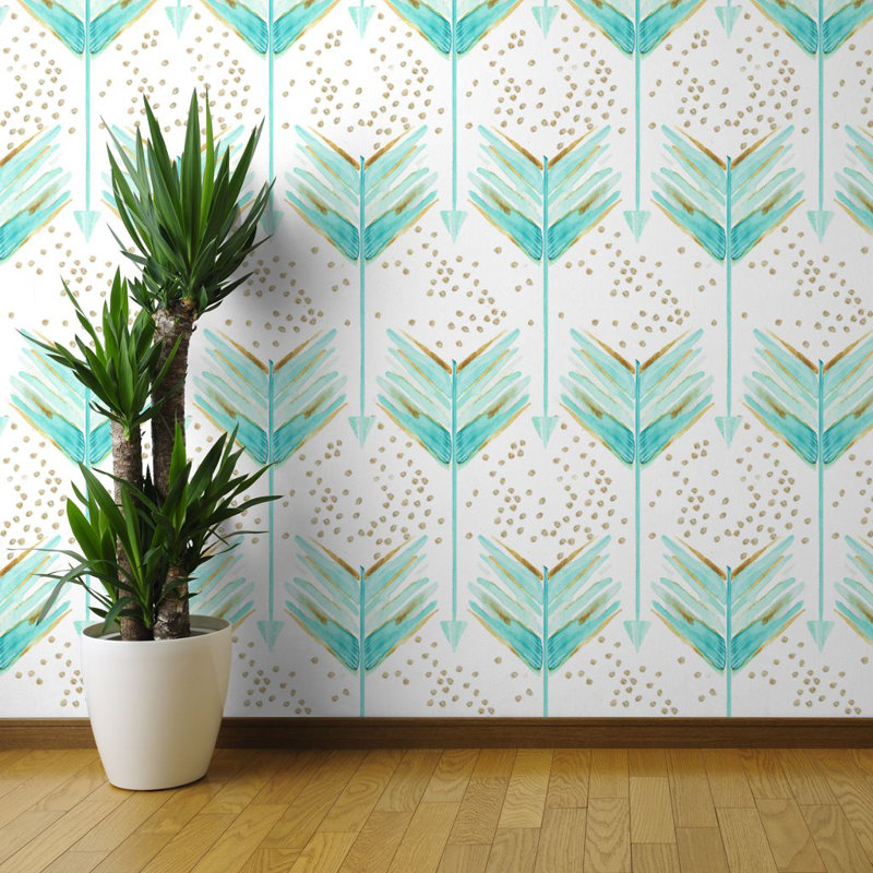 Brayden Studio Bibbs Large Scale Arrows 27 L X 24 W Wallpaper Panel Wayfair