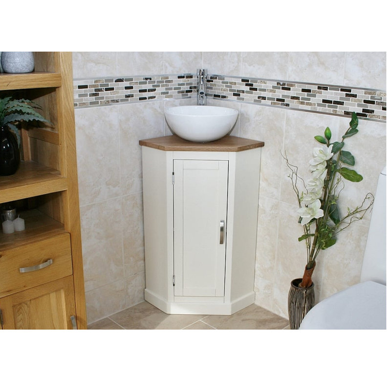 Belfry Bathroom Couto Compact Solid Oak 390mm Free Standing Vanity Belfry Bathroom Couto Compact Solid Oak