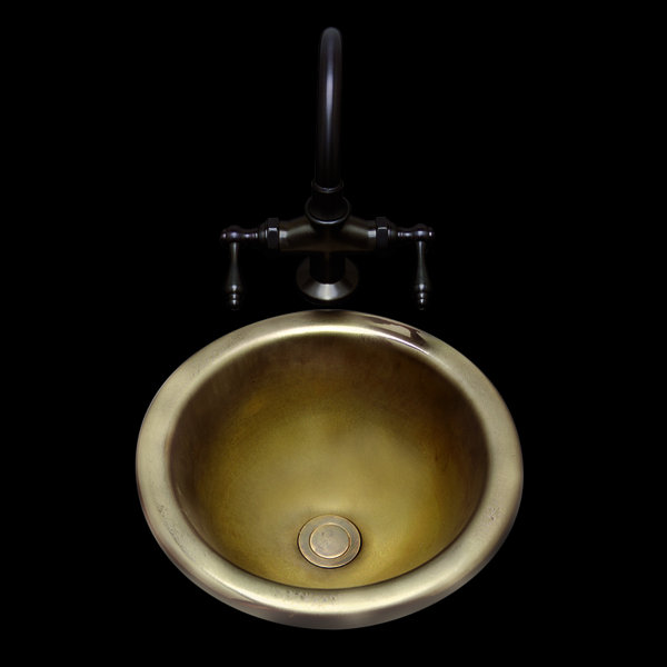 Bates & Bates Donna Ceramic Circular Undermount Bathroom ...