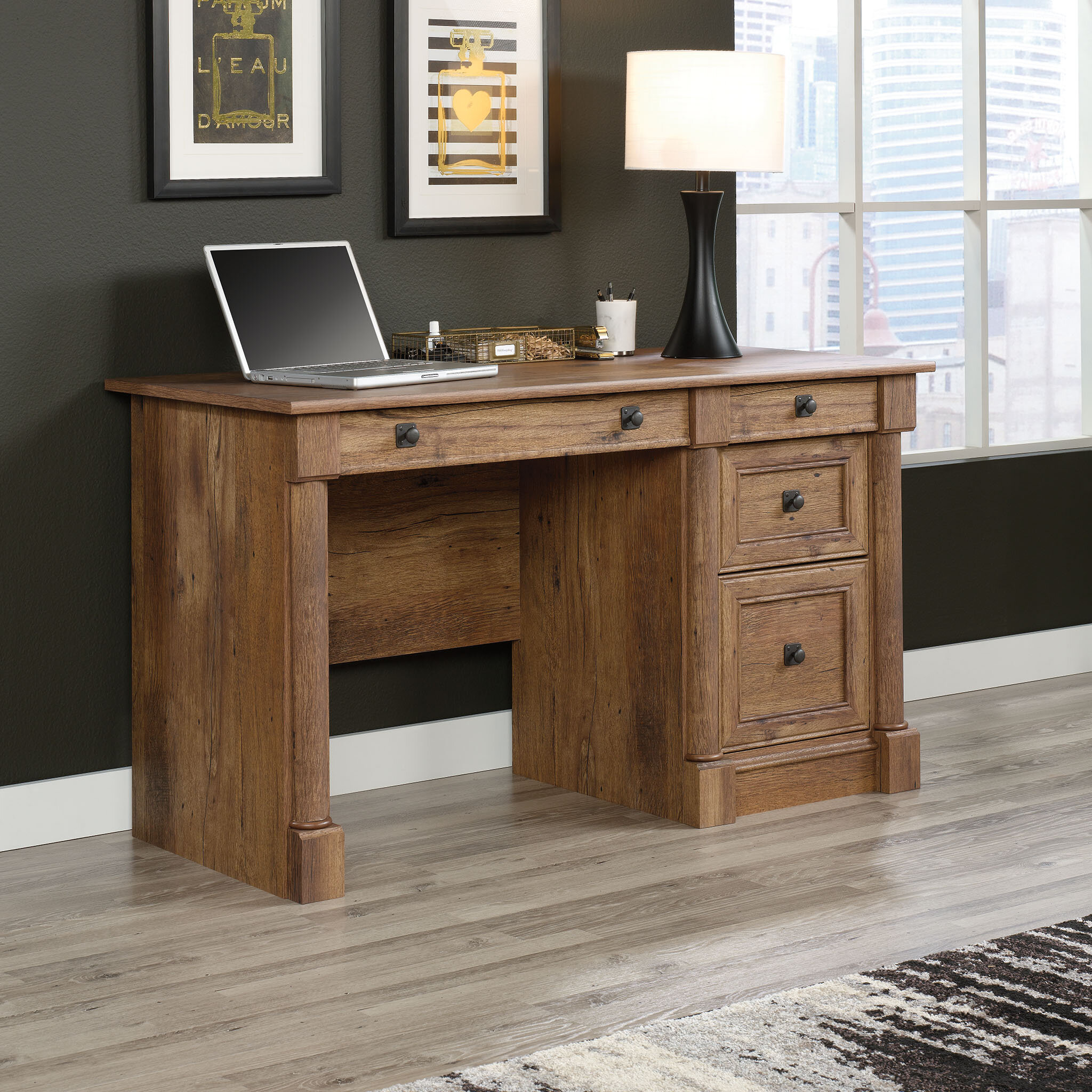 Millwood Pines Executive Desk & Reviews | Wayfair