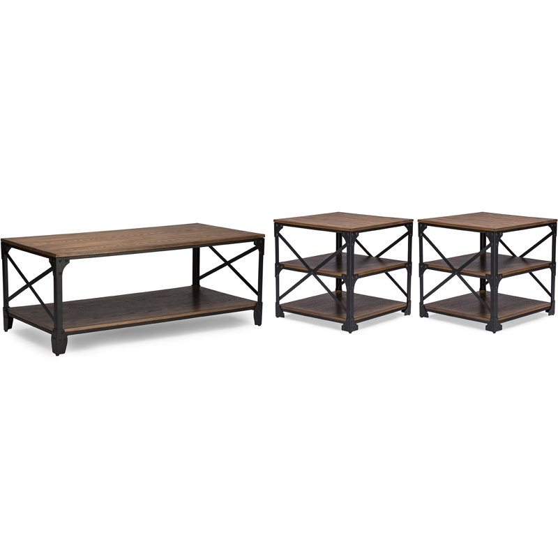 wholesale interiors baxton studio 3 piece coffee table set wholesale interiors baxton studio 3 piece coffee table set