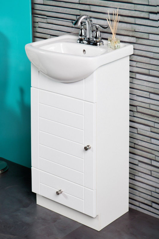 fine fixtures petite 16" single bathroom vanity set & reviews fine fixtures petite 16" single bathroom vanity set & reviews