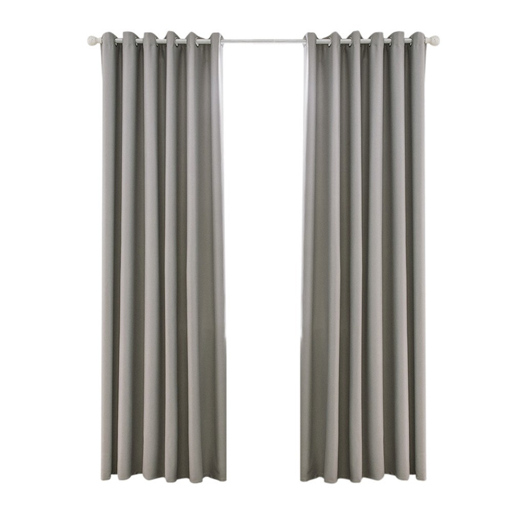 2Pcs Room Darkening Thermal Insulated Blackout Curtains Window Panel Soft Solid 2Pcs Room Darkening Thermal Insulated Blackout Curtains Window Panel Soft Solid