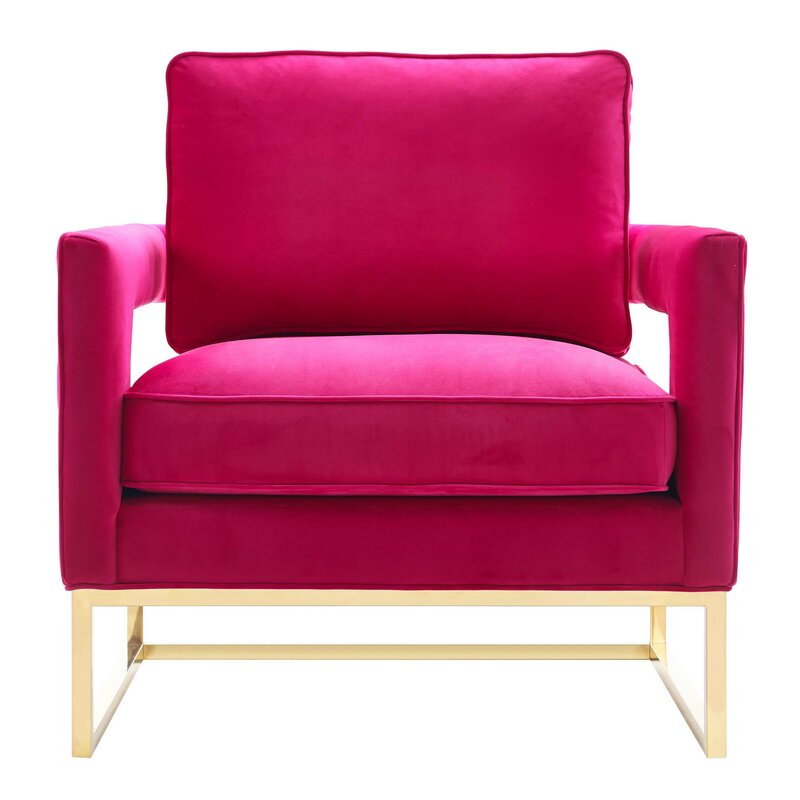 Rose Velvet Armchair