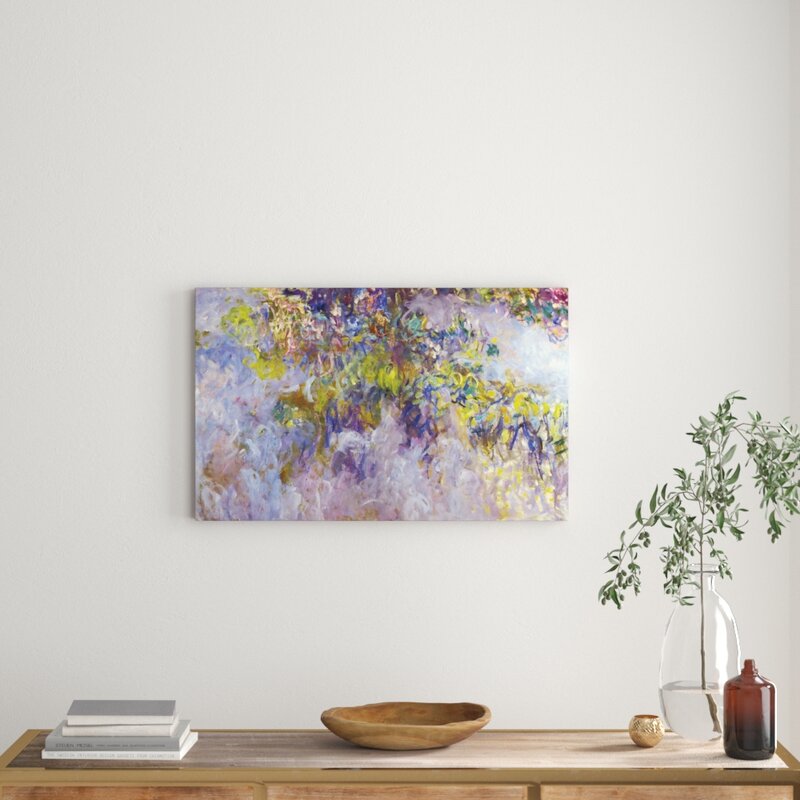 East Urban Home 'Wisteria 1' by Claude Monet Painting Print on Wrapped ...