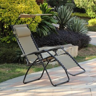 Zero Gravity Chair Folding Rocking Bungee Suspension Shade Blocker Outdoors 